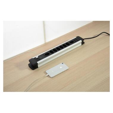 Schönenberger Bloc multiprises 8 x T13, 1 x USB-C, 2 x USB-A 2 m