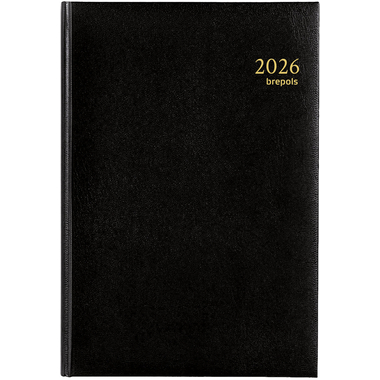 BREPOLS Agenda Minister Lima Ku. 2026 0.218.1256 1T/1S schwarz 14.8x21cm