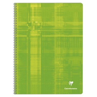 CLAIREFONTAINE Carnet spirale ass. A4 8342 5mm, quadrillé 50 feuilles