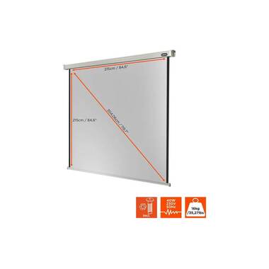 Celexon Motorleinwand Motor Professional 220x220cm 1:1