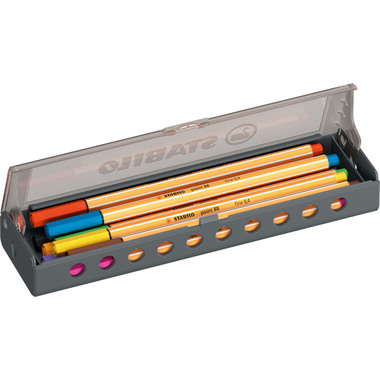 STABILO Fineliner Point 88 0.4mm 8810-5 Klicketui 10 Stück