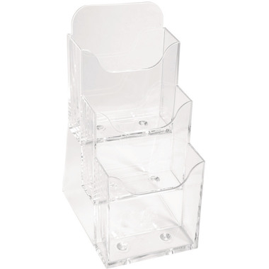 EXACOMPTA Prospekthalter 1/3 A4 73158D transparent 112x115x218mm