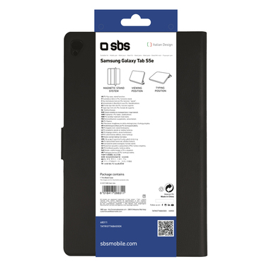 Custodia book per Samsung Galaxy Tab S5e con funzione stand