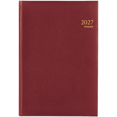 BREPOLS Agenda Omega Lima Kul. 2027 0.030.1256 1W/2S bordeaux 21x29cm