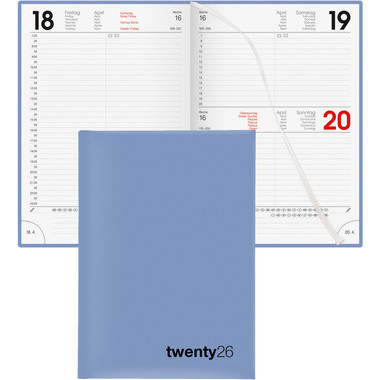 BIELLA Geschäftsagenda Colorful 2026 809701050026U 1T/1S blau ML 14.5x20.5cm