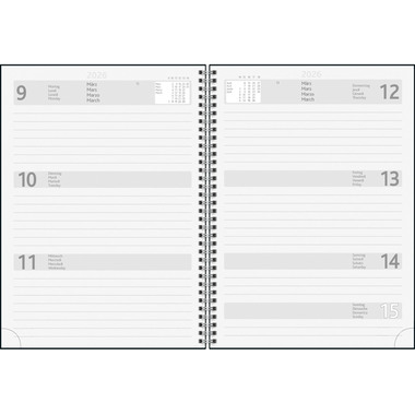 SIMPLEX Simply Flex Wire-O 2026 6900J1.26 1S/2P nero ML 14.8x20.8cm