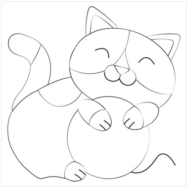 URSUS Kit d'images boulett. papier 21290006 Animaux compagnie 6 feuilles