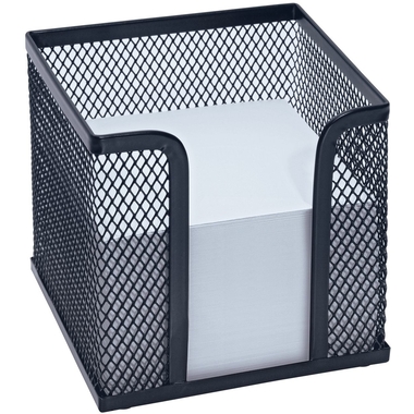 WEDO Zettelbox OFFICE 65701 10x10x10cm Metall schwarz