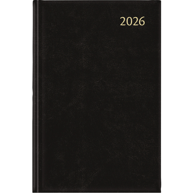 AURORA Agenda Balacron Folio 2026 FA111Z 2T/1S schwarz ML 14x21cm