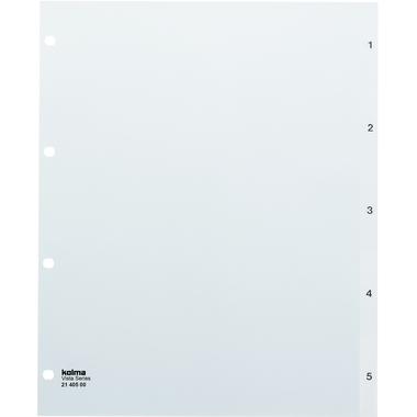 KOLMA Register Vista A4+ 21.405.00 transparent 1-5