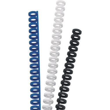 GBC Dorsini rilegafogli 8mm A4 388019E nero, 34 anelli 50 pezzi