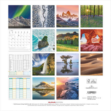ALPHA EDITION Calendario 2026 160569 Emotions ML 30x30cm