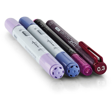 COPIC Marker Ciao 22075646 Doodle pack Purple, 4 pz.