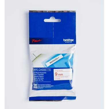 PTOUCH Ruban, non laminé, rouge/blanc M-K222BZ pour PT-65/75/85/110 8mx9mm