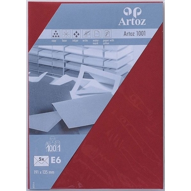 ARTOZ Enveloppes 1001 E6 107374185 100g, bordeaux 5 pcs.