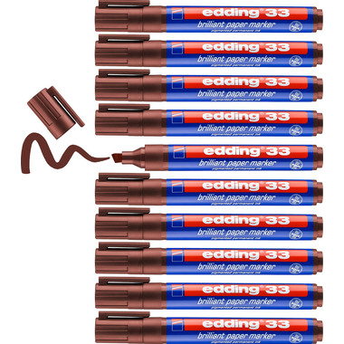 EDDING Permanent Marker 33 1-5mm 33-7 marrone