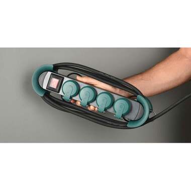 Bachmann multipresa HOOK Outdoor 4xCEE7/3 4.0m CEE7/7 IP44