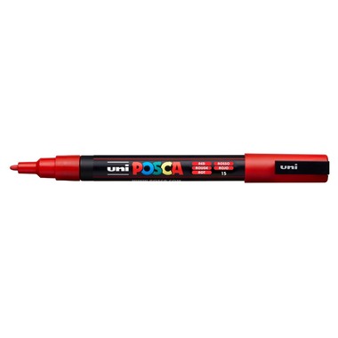POSCA Marker 0.9-1.3mm PC-3M RED rot, Rundspitze