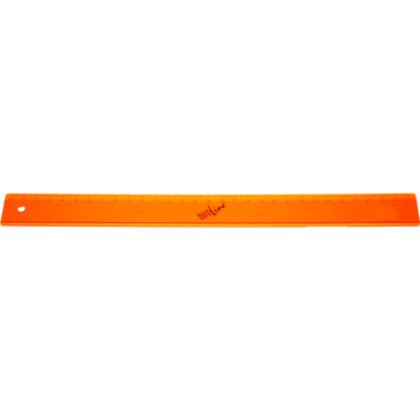BÜROLINE Règle 30cm 375940 orange/transparent