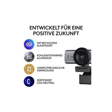 Logitech Webcam MX Brio 4K Grafite