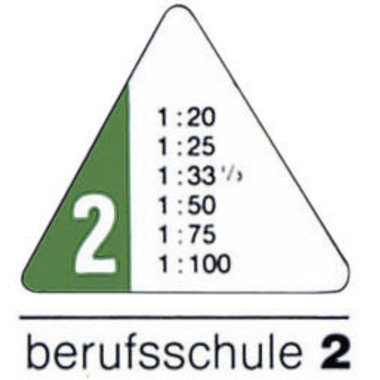 RUMOLD Règle triangulaire 30cm 150/2/30 blanc