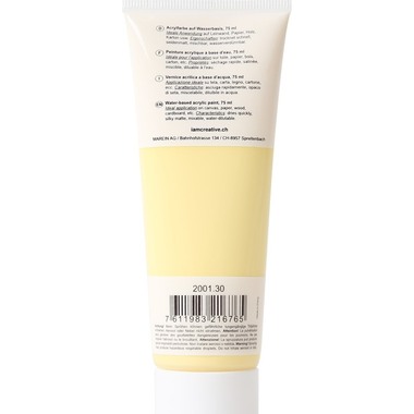 I AM CREATIVE Peinture acrylique 75ml 2001.3 jaune pastel