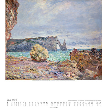 WEINGARTEN Calendario 2026 2955900+26 Claude Monet DE 46x55cm