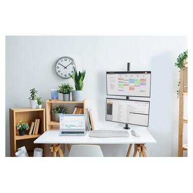 Kensington Braccio doppio per monitor verticale fino a 9 kg – Nero