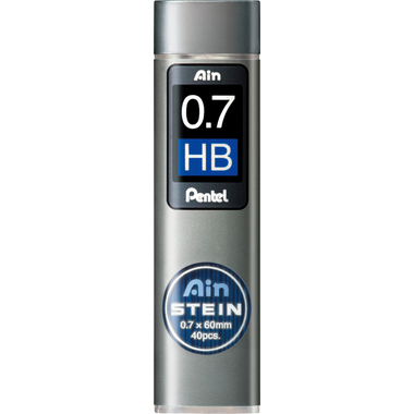 PENTEL Mines crayons AINSTEIN 0.7mm C277-HBO noir/12 pcs. HB