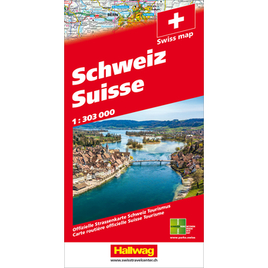 HALLWAG Carta stradale 3-8283-1048- Svizzera 1:303 000