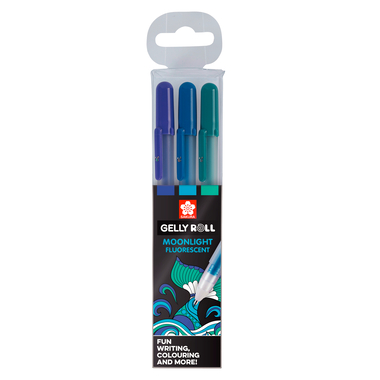 SAKURA Gelly Roll 0.5mm POXPGBMOO3C Moonlight Ocean 3 Stück