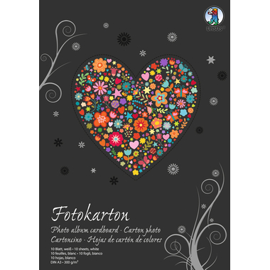URSUS Fotokarton-Block A3 3814001SE 300g, weiss 10 Blatt