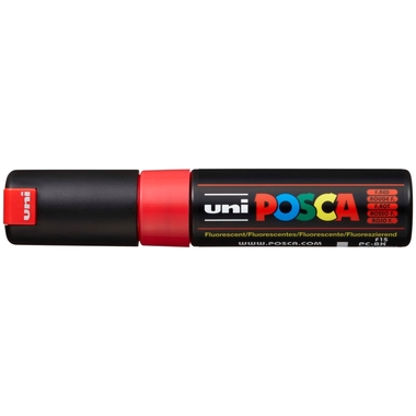 POSCA Marker 8mm PC-8K F.RED fluo rot, Keilspitze