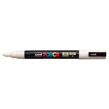 UNI-BALL Posca Marker 0,9-1,3mm PC-3M IVORY elfenbein, Rundspitze