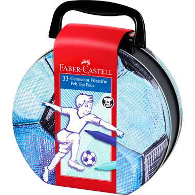 FABER-CASTELL Connector Feutres 155538 Boite de foot