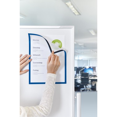 MAGNETOPLAN Magnetrahmen magnetofix A4 1130303 blau 5 Stk.