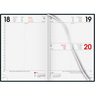 BIELLA Agenda Budget 2026 809801020026U 1G/1P nero ML 14.5x20.5cm