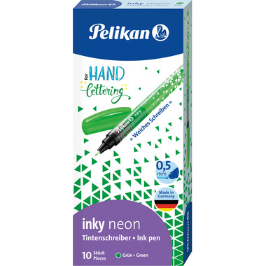 PELIKAN Tintenschreiber inky 0.5mm 817301 Neon Grün