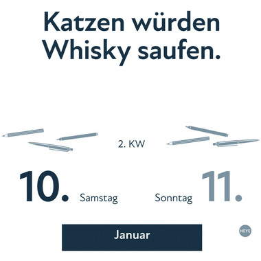 HEYE Cal. a strappo Bürotage 2026 22593+26 1G/1P TE 11x14cm