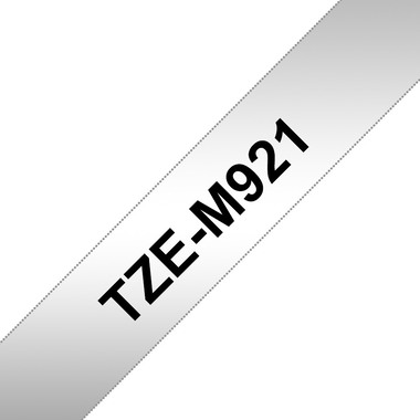 PTOUCH Flexit.lam. nero/opaco-argento TZe-M921 per PT 9 mm