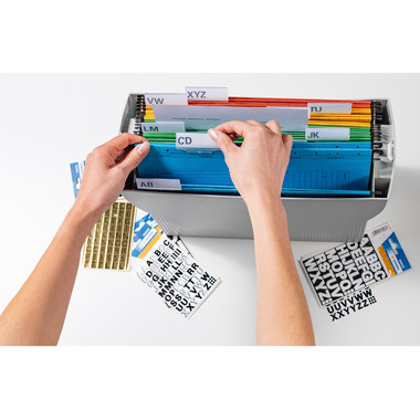 HERMA Folie PVC 10mm 4158 schwarz, A-Z