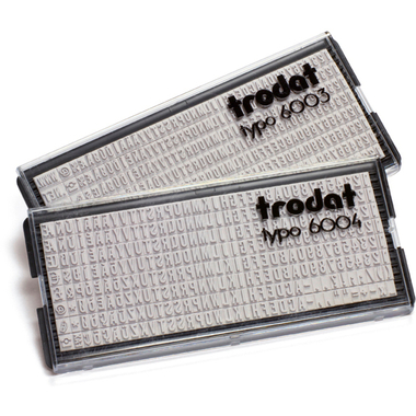 TRODAT Buchstaben Typo 6004 1 Set, 4mm