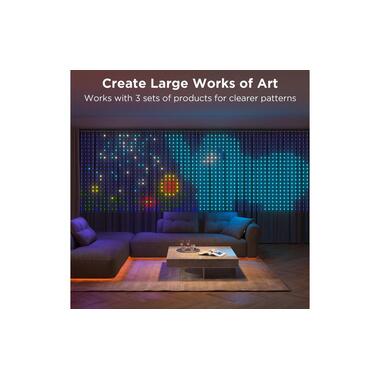 Govee LED-Stripe Curtain Lights RGBIC, 25 Watt, 1.5 x 1.5m