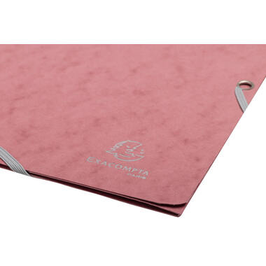 EXACOMPTA Chemise à élastique Skandi A4 55276E vieux rose