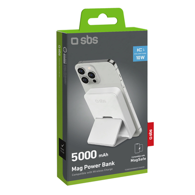 Batterie externe sans fil avec support intégré pour iPhone | SBS