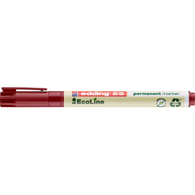 EDDING Permanent Marker 25 EcoLine 25-2 rot