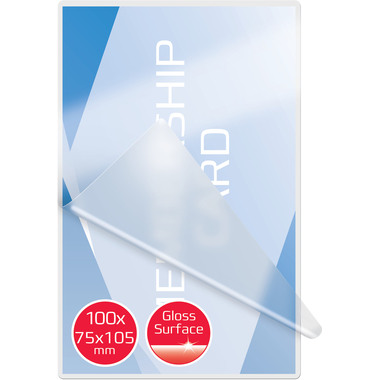 GBC Laminiertasche 75×105mm 3740303 glanz, 125my 100 Stk