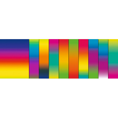 URSUS Regenbogentonkarton 23×33cm 8200099 170g 10 Blatt
