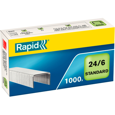 RAPID Heftklammern 24/6 mm 24855600 verzinkt 1000 Stück