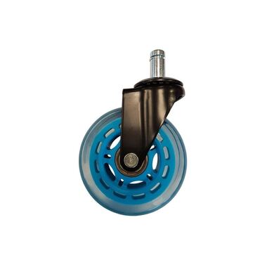 LC-Power Jeu de 5 roulettes pour chaise de jeu Bleu clair
